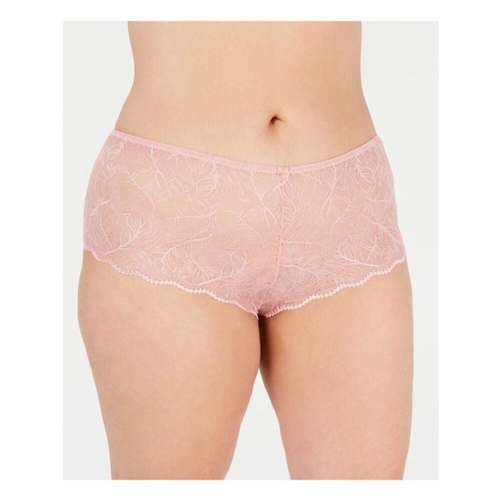 INC Intimates Pink Floral Boy Short Underwear Plus 2X
